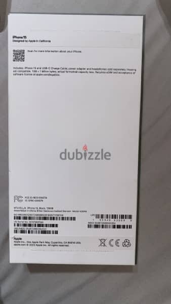 Iphone 15 128gb E-Sim version with receipt from apple store 1