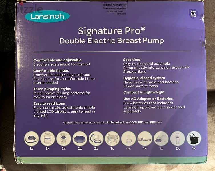 Lansinoh Signature Pro Double Electric Breast Pump 1