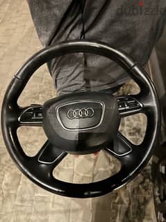 طارة Audi a3  مالتي و شيفتات بالكبسولة اوريجنال/Audi A3 steering wheel