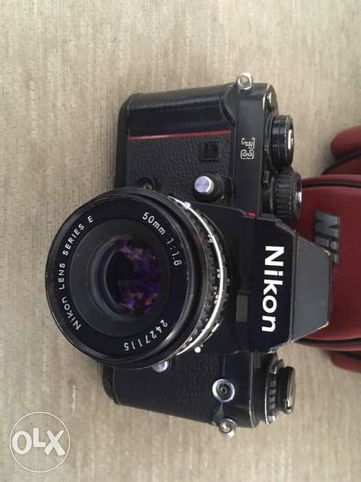 Nikon F3 film camera&50 mm1:1.8 Lens&Moto Drive 5