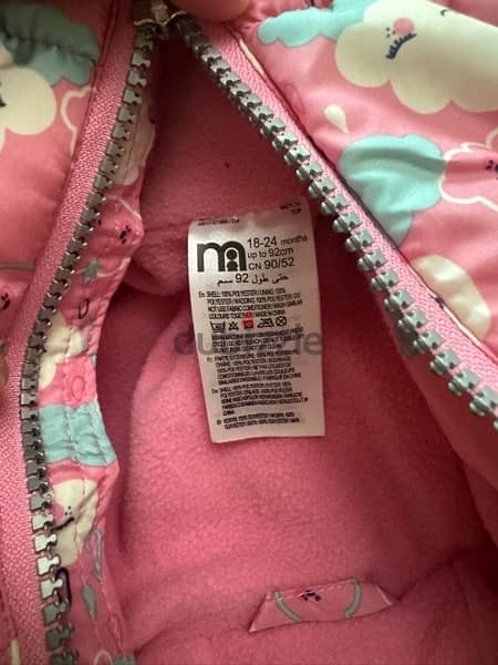 original mother care pink coat 18 to 24 month 0