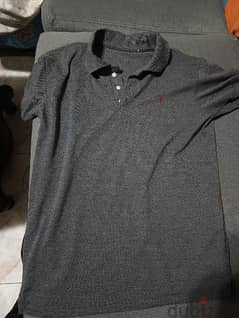 Gray Polo T-shirt Size (M) 0