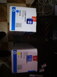 2 Hp printer orignal cartridges, no. Blue CB 541 A, Yellow  CB 542 A
