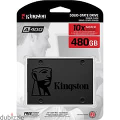 Kingston  SSD 480GB A400 SATA 3 2.5" Internal SSD SA400S37/480G 0