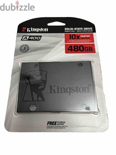 Kingston  SSD 480GB A400 SATA 3 2.5" Internal SSD SA400S37/480G 8
