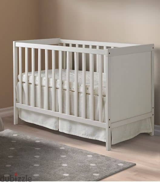 baby bed with mattress from ikea 1