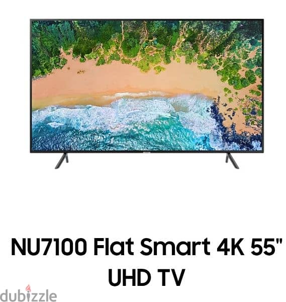 55 NU7100 Flat Smart 4K UHD TV سامسونج تليفزيون الترا اتش دى 5