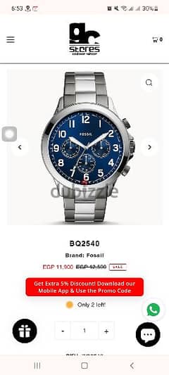 Fossil watch original brand new