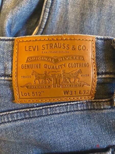 levis jeans original slim fit size 31-32 for men 2