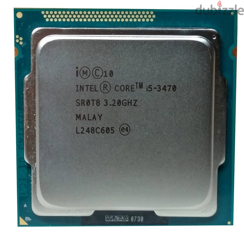 Intel Core i5-3470 معاه مروحة التبريد الاصلية من انتل 0
