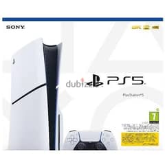Playstation 5 slim with 2 controllers متبرشم