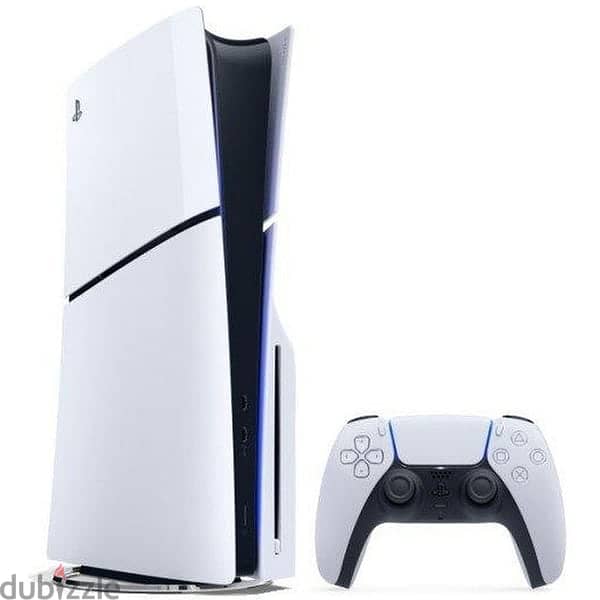 Playstation 5 slim with 2 controllers متبرشم 1