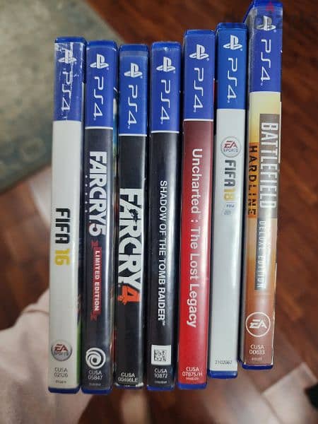 Ps4 Fat 500gb with 2 original controllers and 7 games 2