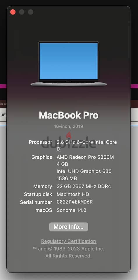 MacBook Pro 16-inch 2019 32 RAM 0