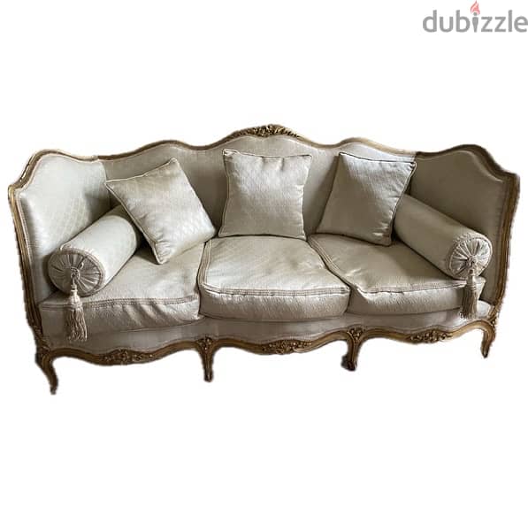 antique sofa with 2 chairs 1