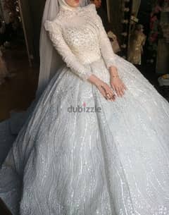 فستان زفاف تلبيس  وزن ٥٠- ٧٠