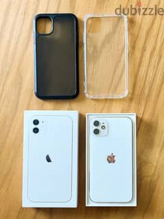 iPhone 11 128GB + Original Box + 2 Cases