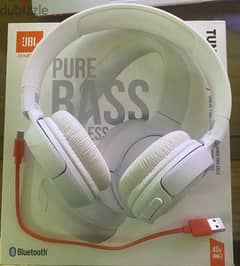 JBL Tune 510bt: Wireless On-ear headphones with purebass sound- White