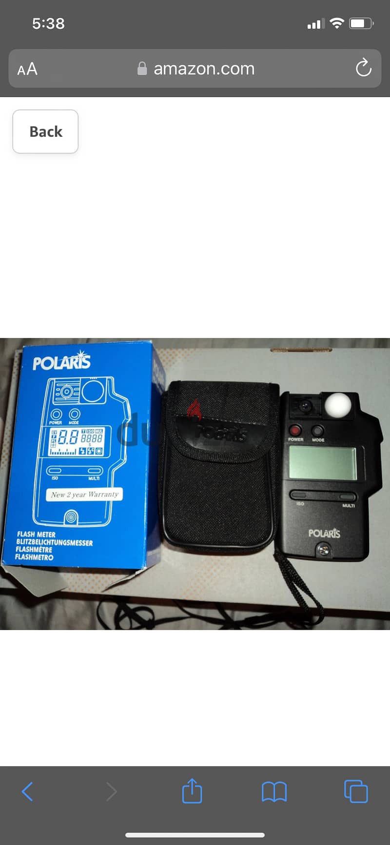 Polaris Flash Meter Exposure Meter Incl instructions & packaging 0