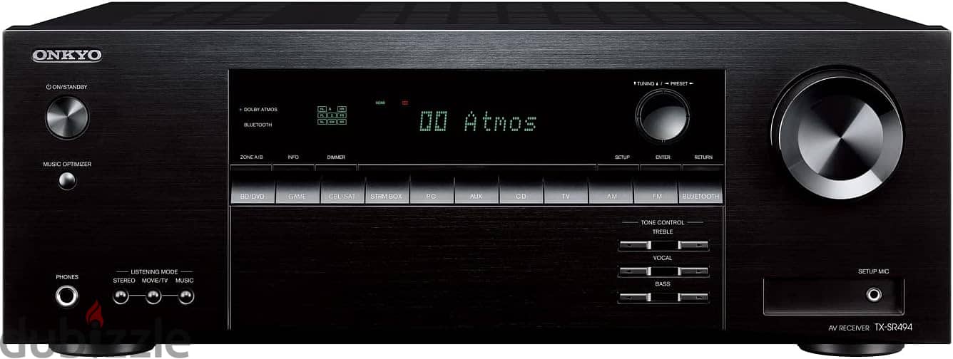 Onkyo TX-SR494 AV Receiver with 4K Ultra HD | Dolby Atmos 3
