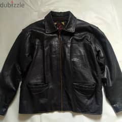 Vintage Sardar Mens Real Leather Jacket Classic Collar 
| جاكيت جلد 0