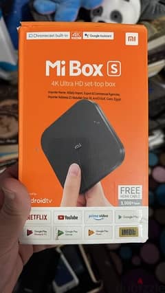 xiaomi mi box s 4k android tv + remote 0