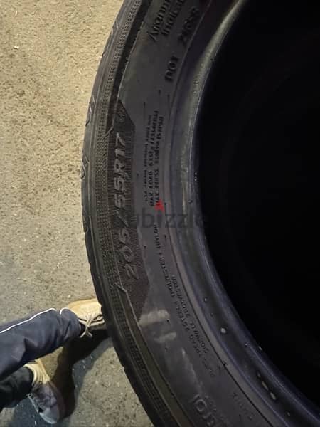 2019 Hankook 4 tyres R17 205 55 1