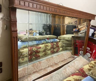 مرايه بوفيه خشب زان