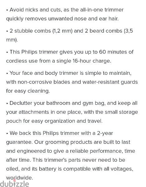 philips trimmer 6 in 1 5