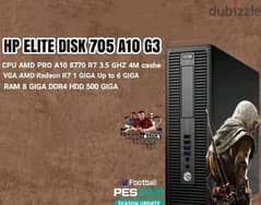 HP705G1A10RAM 16 كيسه استيراد AMD A10PRO7800B R7 مع هارد ٥٠٠عادي العاب 0