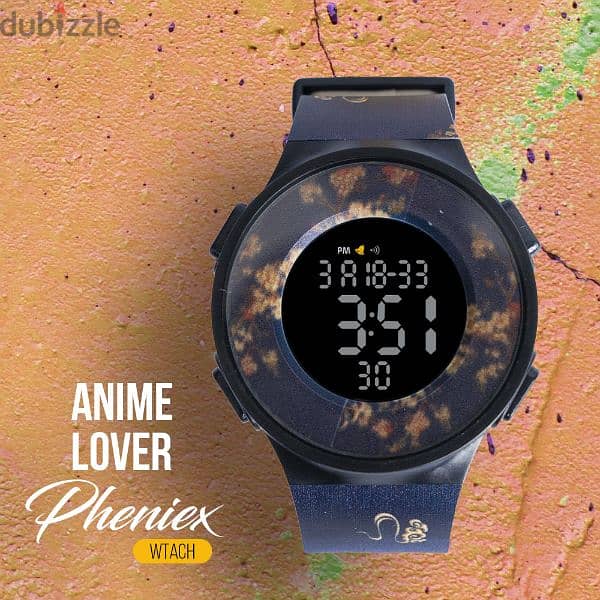 ساعة رقمية anime lover لمحبي الأنمي 2