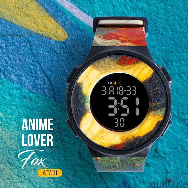 ساعة رقمية anime lover لمحبي الأنمي 3