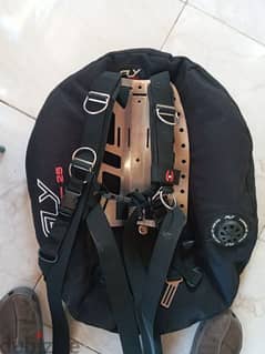 technical diving harness and back plate and wing