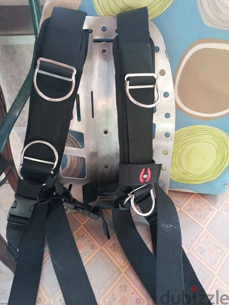 technical diving harness and back plate and wing 2