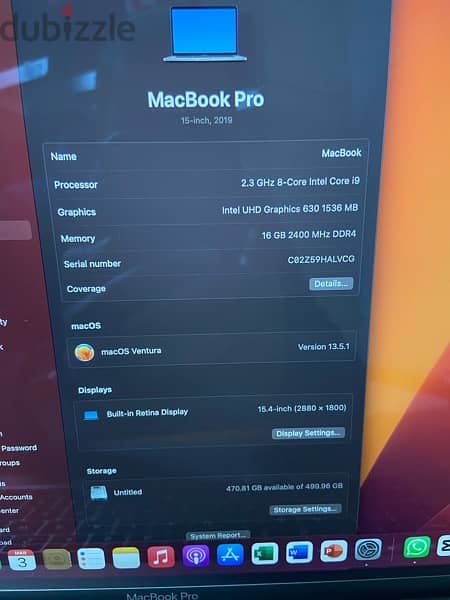Apple MacBook Pro 2019 - core i9 9