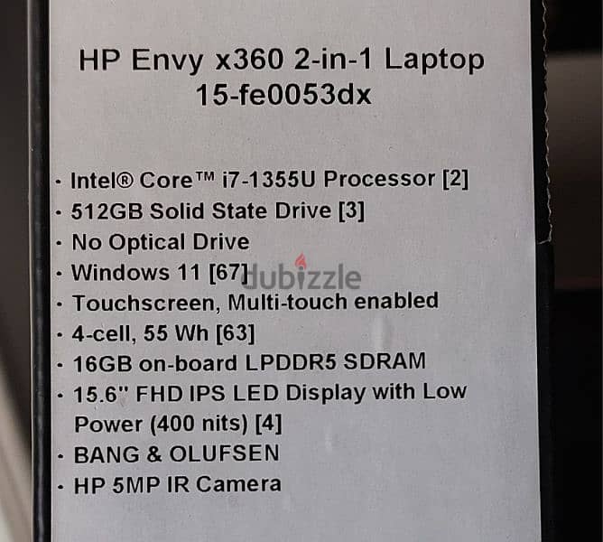 HP Envy x360 2-in-1 Laptop (Core i7) USA Edition used as new 2
