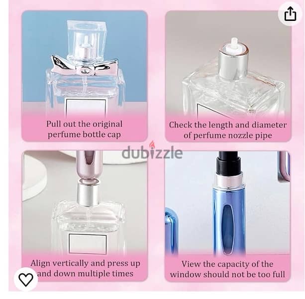perfume refillable bottles زجاجات صغيره لاعاده ملئ العطور 6