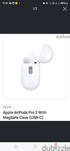 Apple AirPods Pro 2 With MagSafe Case (USB‑C) 0