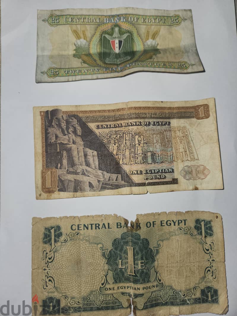 عملات مصرية قديمة ورق و معدن وعملات أردنية و سعودية وأجنبيه 1