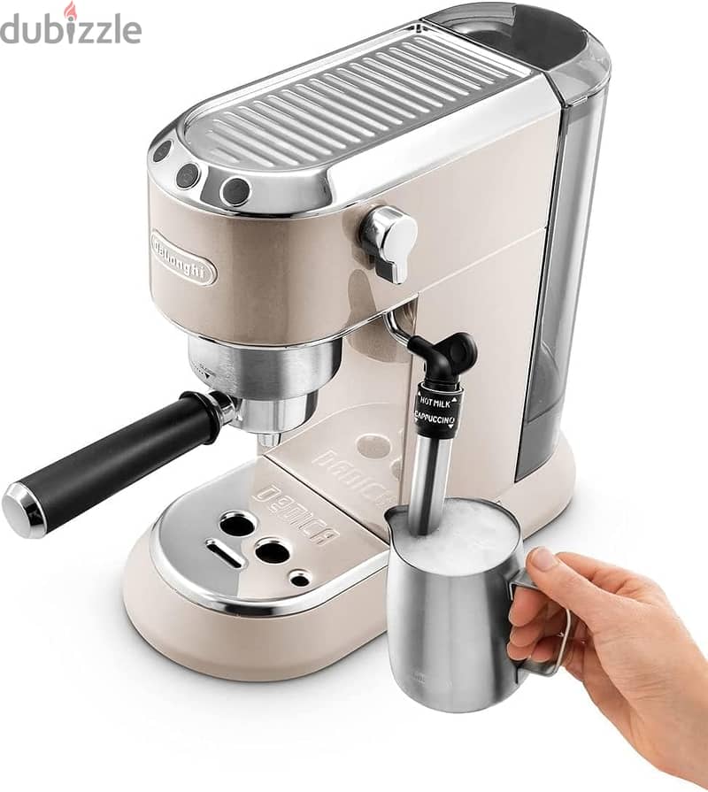 ماكينة تحضير قهوة ديلونجي ديديكا ميتاليكس 785. BG،بيج 2