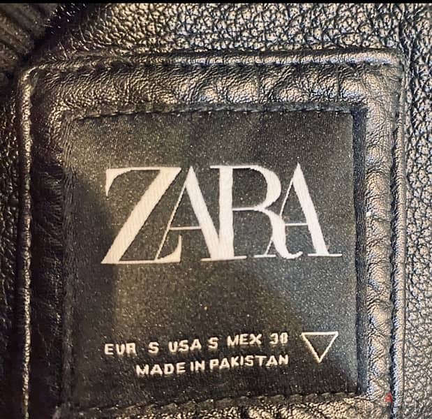 اصلي جلد طبيعي Zara jacket 2