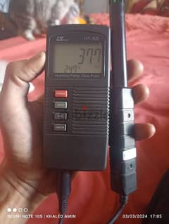 جهاز تحديد سرعة الرياح ودرجات الحرارة اوريجينال lutron Ht-305 0
