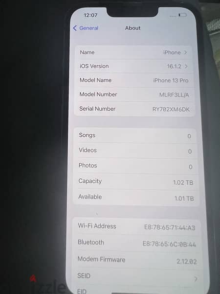 iPhone 13, pro 1TB 91% 2