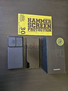 Samsung Note 20 Ultra 256G +Hammer Lifetime screen+ Nilkin cover