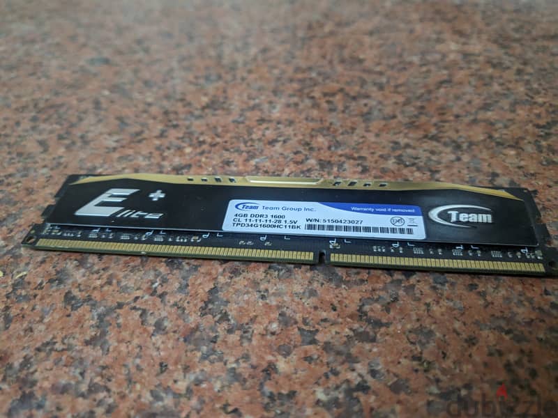 Ram 4GB Team elite DDR3 - 1