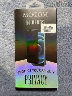 New sealed MOCOM 5D glass screen for iPhone 13 Pro Max from emirates.
