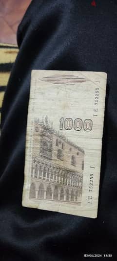 1000 ليرا ايطاليا 0