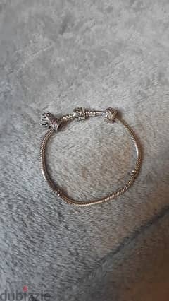pandora bracelet with 2 charms