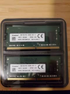 قطعتين رام لاب توب DDR4 8GB الاوريجينال كيت 0