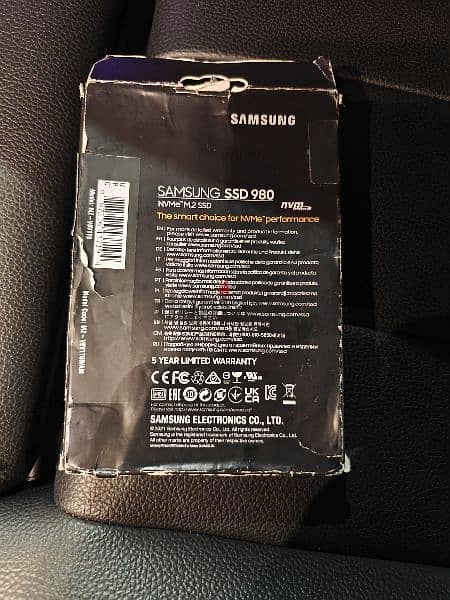Samsung 980 SSD 1TB - M. 2 NVMe - PCIe 3.0   استخدام مره فقط 2